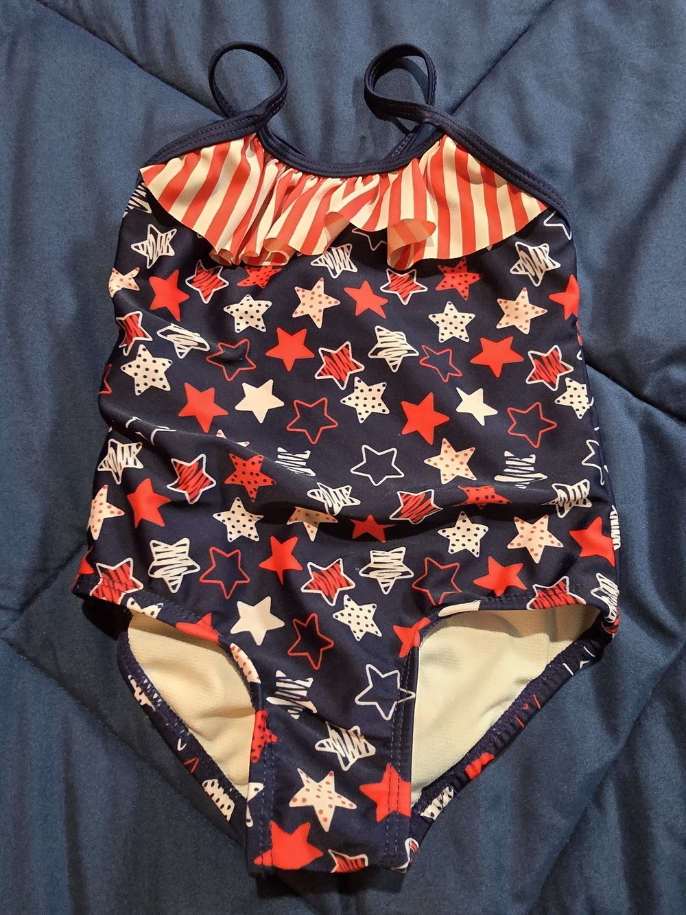 healthtex Red White Blue One-Piece Swimsuit